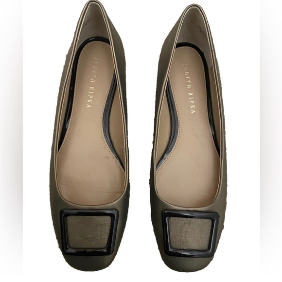 Judith Ripka Sally Ballet Flats Size 8 Bronze - Picture 2 of 5